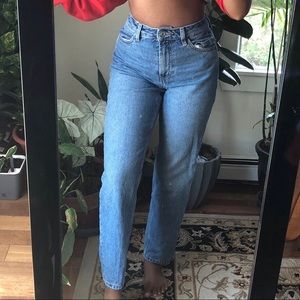 Medium Wash Straight Jeans